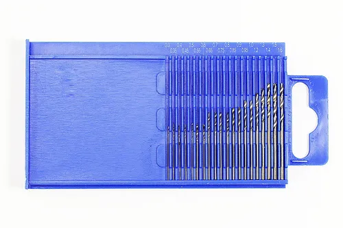 WOW 20 tlg Mini HSS Spiralbohrer für Holz Ø 0,3-1,6 mm Metall Bohrersatz
