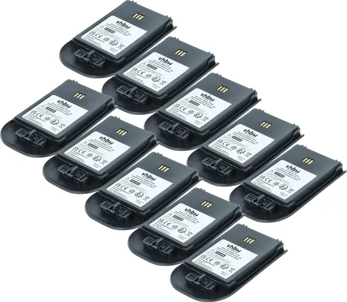 vhbw 10x Akku kompatibel mit Ericsson DT690, DT692 schnurlos Festnetz Telefon (930 mAh, 3,7 V, Li-Ion) Schwarz