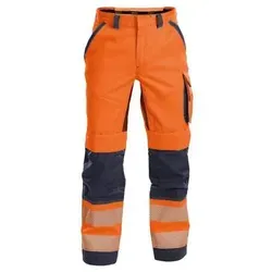 DASSY Odessa Sommer Warn Bundhose 200984 6681 NEONORANGE/DUNKELBL Gr. 52 - Arbeits- & Schutzkleidung, atmungsaktive Sommer Warnschutz Bundhose mit Kniepolstertaschen für optimalen Tragekomfort und Sicherheit.