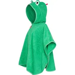 Smithy Badeponcho Frosch, grün - Badeponcho für Kinder aus hochwertigem Frottee, kuschelig und saugstark, ideal für nach dem Baden. Hergestellt in Europa, mit niedlichem Frosch-Motiv.