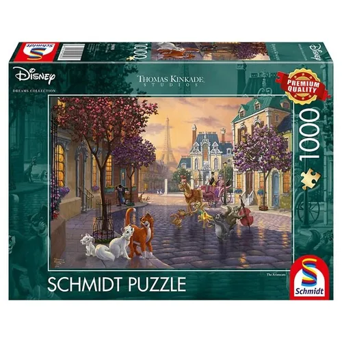 SCHMIDT SPIELE PUZZLE THOMAS KINKADE DISNEY DIE ARISTOCATS 1000 TEILE