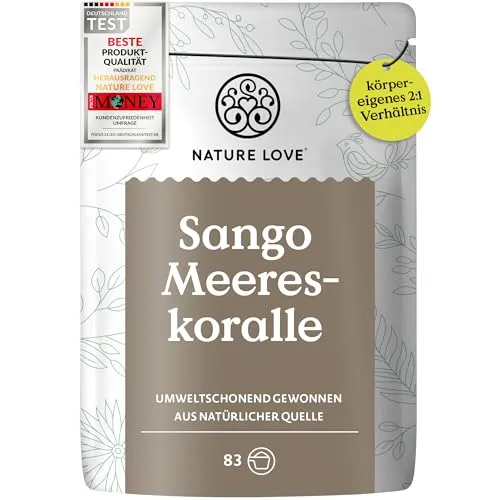 NATURE LOVE® Sango Meereskoralle – 250g Pulver von Nature Love
