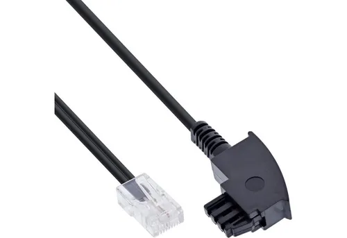 Inline InLine® TAE-F Kabel, für DSL-Router, TAE-F Stecker an RJ45 8P2C, 20m Telefonkabel
