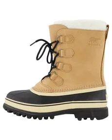 Sorel Herren-Winterstiefel CARIBOU, Braun (Buff), 46 - Herren-Stiefel mit robustem Nubukleder, ideal für extreme Winterbedingungen und optimalen Komfort.