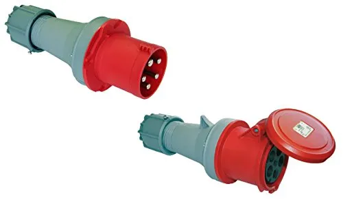SET CEE Kupplung und Stecker 63A; 5-polig 6h 400 V Starkstrom Industriequalität PCE