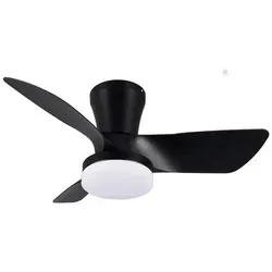 Reality Leuchten LED Deckenleuchte RANDERS mit Ventilator in schwarz von Reality Leuchten