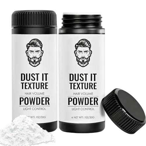 30g Hochwertiges Stylingpulver,Hair Styling Texturising Powde,Haar Puder Männer Frauen Styling,Professionell stylingpulver,Für Verleiht dem Haar Textur,Für alle Haartypen geeignet(2 Stück Weiß)