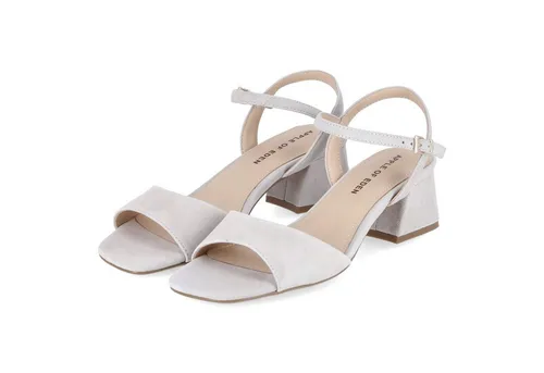 Apple of Eden Apple of Eden FLORE 54 sky green Damen Rauleder grey Sandalette