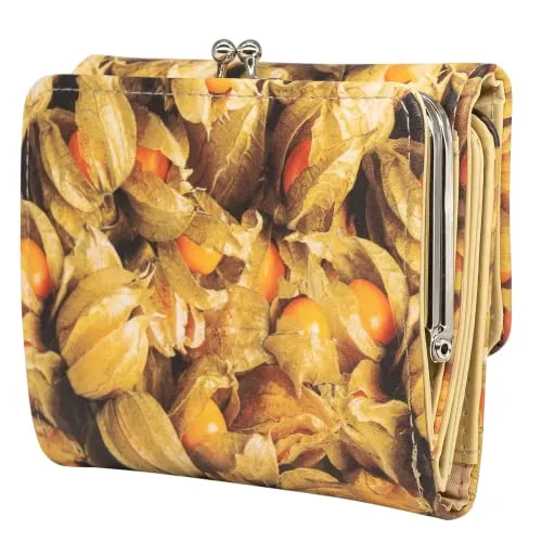 VEROMI Knipsbörse Geldbörse Daniela Früchte Physalis Neu