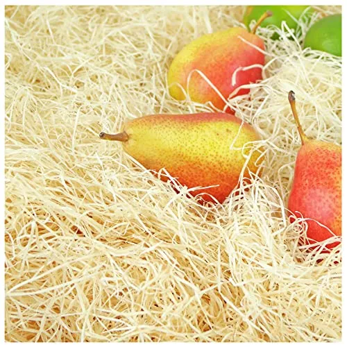 1kg BIO HOLZWOLLE - EXTRA FEIN | als Füllmaterial für Pakete | als Insektenhotel Füllmaterial | Holzwolle Fichtenholz PEFC-Zertifiziert | Ihr 100% biologisches Verpackungsmaterial | Euterholzwolle