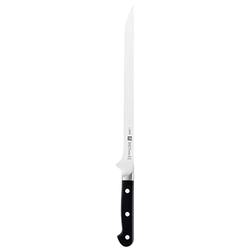 Zwilling Schinkenmesser Pro 38410-261 Jamonero - Schinkenmesser mit 26 cm Edelstahlklinge und ergonomischem Kunststoffgriff, ideal für präzises Schneiden von Schinken, Fleisch und Fisch. Made in Germany, spülmaschinengeeignet und pflegeleicht.