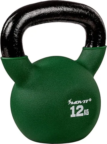 MOVIT Kettlebell PRO – Gusseisen Kugelhantel für effektives Training - Die MOVIT® Kettlebell PRO aus Gusseisen mit rutschfester Vinylbeschichtung ist ideal für individuelles Krafttraining. Wählen Sie aus 11 Gewichtsgrößen für optimale Anpassung an Ihr Workout.