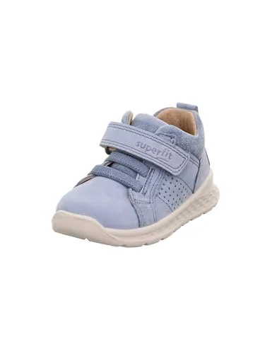 Superfit Breeze Lauflernschuhe, BLAU 8000, 21 EU - Lauflernschuhe für Mädchen aus supersoftem Nappa- und Nubukleder mit dekorativer Prägung. Die Honigwabensohle sorgt für optimale Dämpfung und Flexibilität für unbeschwerte Schritte.