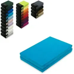 EXKLUSIV HEIMTEXTIL Jersey Spannbettlaken Doppelpack 200 x 220 cm - Spannbetttücher aus 100% Baumwolle, Öko-Tex zertifiziert, mit Rundumgummizug für perfekten Sitz und pflegeleicht bei bis zu 60°C. Ideal für Matratzenhöhen bis 35 cm.