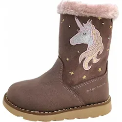 Tom Tailor Halblange Stiefel 4272301 in Rose, 35 EU - Wanderschuhe mit TEX-Membran für optimalen Wetterschutz und Blinkeffekt für einen stylishen Auftritt.