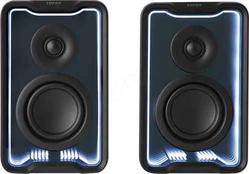 Edifier QR30 Aktiver Desktop-Lautsprecher – 30 Watt RMS mit Bluetooth V5.4 - Lautsprecher Bluetooth und Zubehör mit erstklassigem Klang und dynamischen Lichteffekten. Genießen Sie kabellose Freiheit und personalisierte Beleuchtung für Ihr Zuhause.