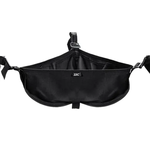 JJC Universal-Stativ-Gewichtssteintasche, verstellbar, strapazierfähig, Sandsack, Rockgewicht, Ankertasche für Stativ, Videoständer, Staffelei, Kamera, Fotografie, Aufbewahrungstasche, Regal, Schwarz