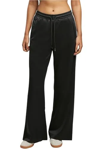 Urban Classics Damen Trainingshose Ladies Wide Leg Track Pants, lässige Sporthose für Damen mit weitem Bein