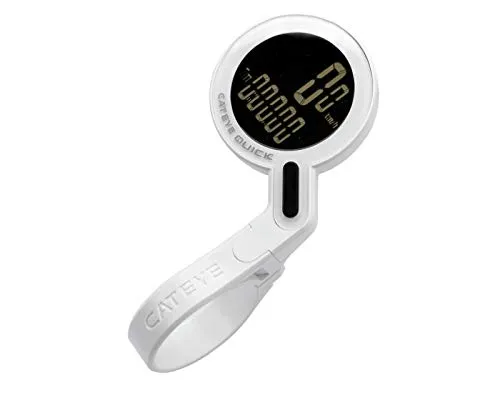 Cateye Quick White E-Limitate Pedometer für Fahrräder