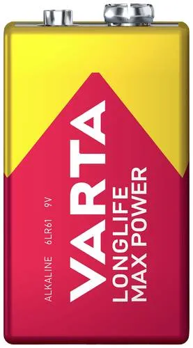 Varta LONGLIFE Max Power 9V Bli 1 9V Block-Batterie Alkali-Mangan 640 mAh 9V 1St.