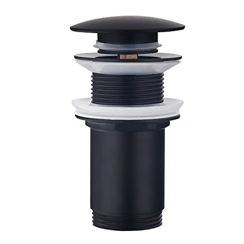 Ablaufgarnitur ohne Überlauf Schwarz Matt