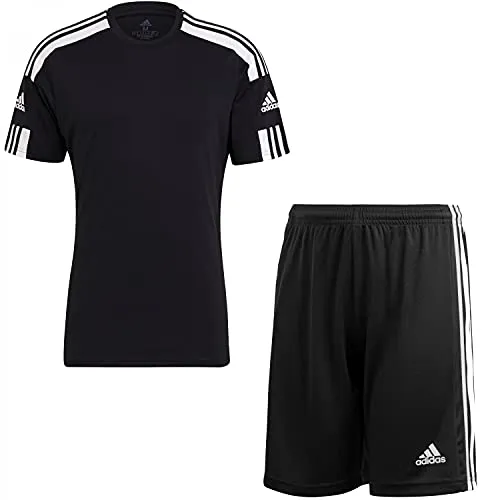 adidas Herren Fußballtrikot Squadra 21 Set - Schwarz XL - Trainingsbekleidung für Fußballer, ausgestattet mit Aeroready-Technologie für optimale Feuchtigkeitsregulierung und Komfort.