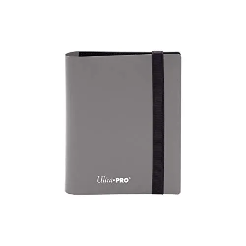 Ultra PRO Eclipse 2-Pocket PRO-Binder – Smoke Grey – Kartenalbum für 80 Karten – seitliches Einschubsystem – säurefrei & archivfest – elastischer Verschluss – kompakte Größe für TCG, RPG & mehr