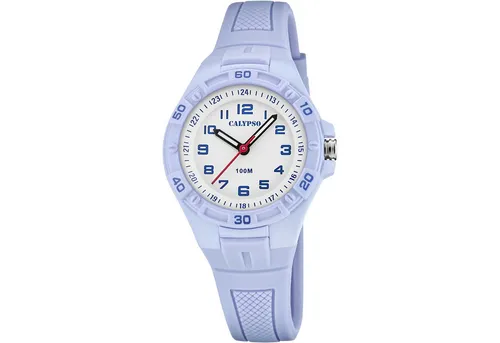 Calypso K5832/3 Mädchen Kinderuhr - Armbanduhr für Kinder mit wasserdichtem Kunststoffgehäuse bis 10 ATM und leuchtenden Zeigern – ideal für aktive Mädchen!