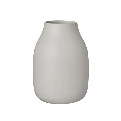 blomus Vase -COLORA- | Moderne Keramikvase in Mourning Dove in grau von Blomus
