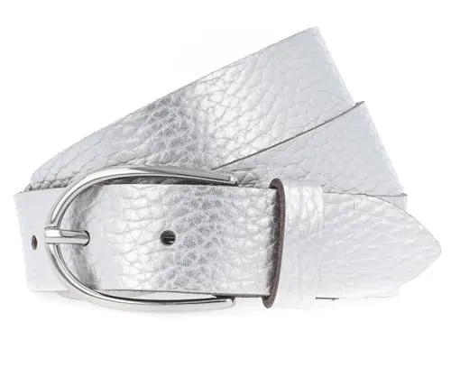 Vanzetti Gürtel Leder, eleganter Damen-Gürtel - Modisch glänzendes Highlight für jedes Outfit, aus hochwertigem Leder mit angenehmer Haptik und zeitlosem Design, Weite 95.