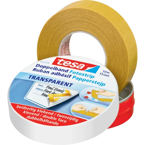 Produktbild tesa Doppelseitiges Klebeband, für Fotos und Papier (15 mm) (05338-00000-01)