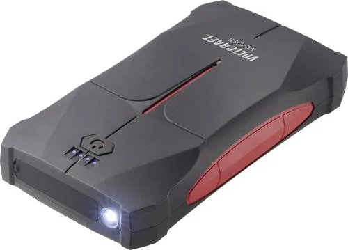 VOLTCRAFT Schnellstartsystem VC-CJS11 - Kfz-Ladegeräte, Batteriewartung mit 800A Starthilfe und 10 Ah Akku, ideal für 6-Liter-Benzin- und 4-Liter-Dieselmotoren. Integrierte Powerbank und Taschenlampe für optimale Einsatzmöglichkeiten.