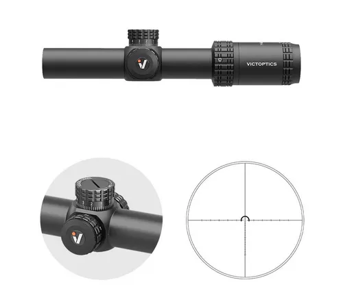 Vector Optics Victoptics OPSL33 S6 1-6x24i Fiber Zielfernrohr (Ideal für Jagd, Sport und Airsoft)