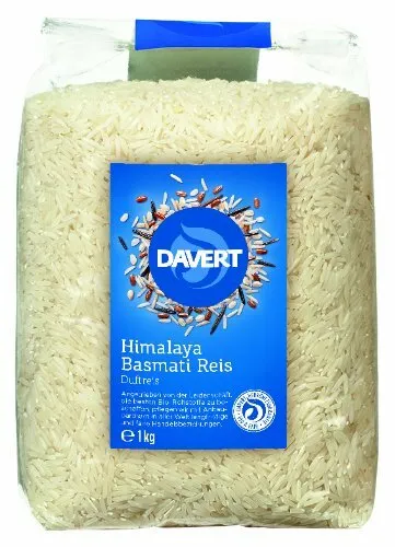 Himalaya Basmati Duftreis - Langkorn weiß 1kg | DAVERT