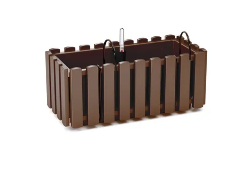 KAGM Blumenkasten Balkonkasten Pflanzkasten Landhausoptik mit Halterung