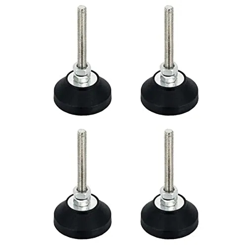 SCHMIDT systemprofile 4x Stellfuß M8 Fuß höhenverstellbar Maschinenfuß Standfuß Nivellierfuß Sockelfuß Aluprofil-Zubehör