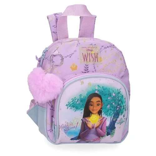 Disney Watch us Shine Kleiner Rucksack, Rosa, 19 x 24 x 10 cm, Polyester, 4,56 l, Rosa, Kleiner Rucksack