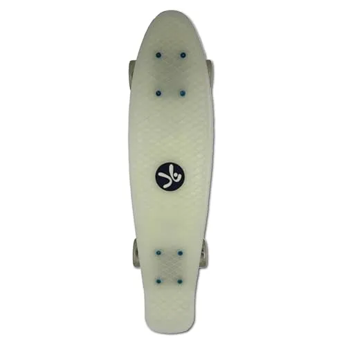 muuwmi Lights Skateboard Fun GLOW - Roller / Kickboards mit leuchtenden Rollen und Glow-Effekt, ideal für Kinder ab 4 Jahren und sorgt für extra Spaß beim Fahren.