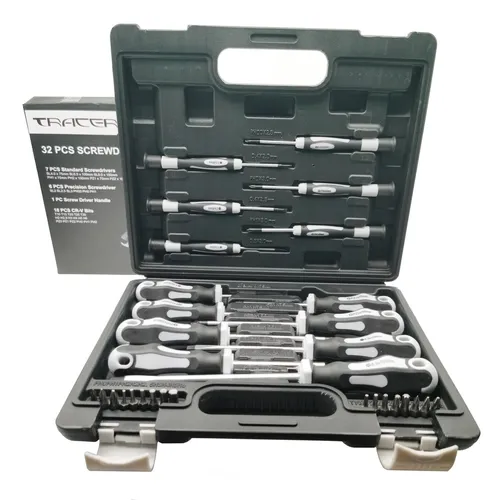 Schraubenzieher Set 32-tlg Schraubendreher Set Präzisions-Schlitze, Kreuzschlitz, Torx - ideal für Reparaturen von Armbanduhren und Schmuck etc.