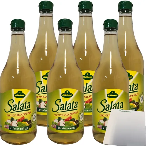 Kühne Salata Fertige Salatwürze auf Essigbasis 6er Pack 6x750ml Flasche usy