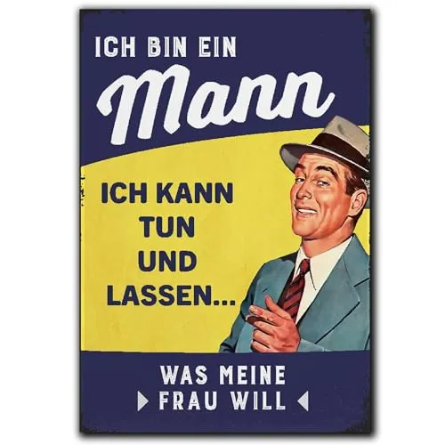 LANOLU Kühlschrankmagnete lustig- Ich Bin EIN Mann von LANOLU