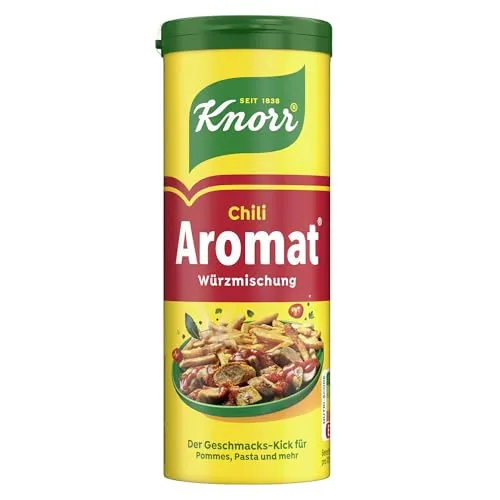 Knorr Würzmischung Chili Aromat für schnelle Gerichte zum Würzen und Verfeinern von Pommes, Pasta, Gemüse und mehr 90 g