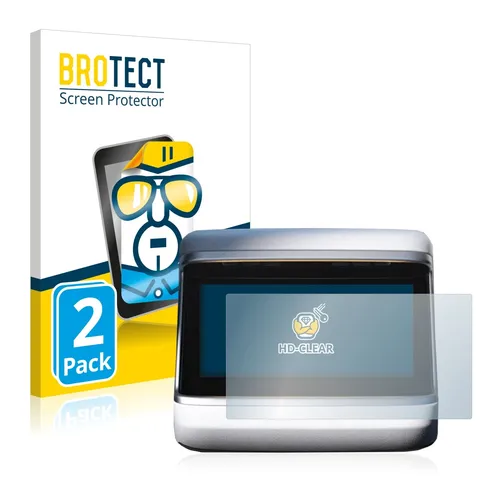 2x Display Schutz Folie für Tesla Model S Plaid 2023 (Hinteres Display)