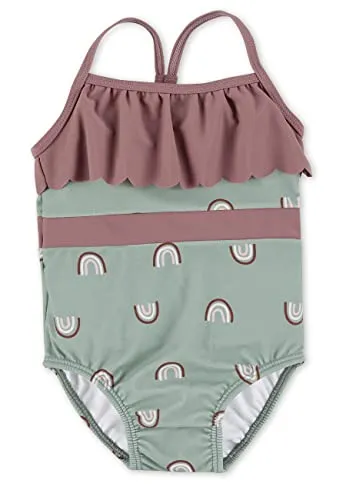 Sterntaler Kid's Badeanzug Regenbogen - Gr 110/116 türkis - Badeanzug für Kleinkinder mit UV-Schutz und integrierter Windelhose in Türkis, ideal für unbeschwerte Schwimmabenteuer!