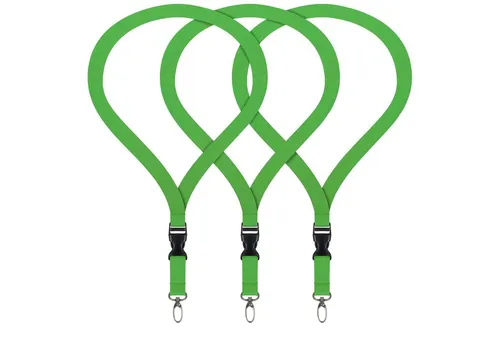 WEBBOMB Schlüsselanhänger 3x Lanyard unbedruckt Schlüsselbänder Schlüsselband Umhängeband 20 mm