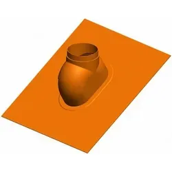 ATEC Abgas Schrägdachpfanne 0°-48 DN 60/100 + DN80/125 in rot von ATEC