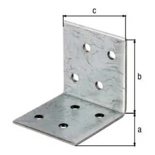 GAH Alberts Winkelverbinder 40x40x40x2mm Stahl roh, sendzimirverz.
