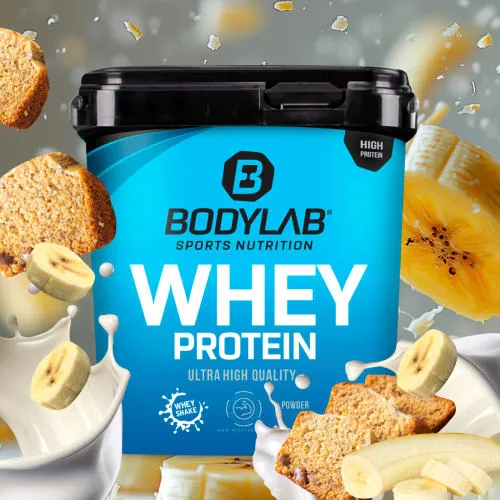 Bodylab24 Whey Protein Pulver, Bananenbrot, 1kg