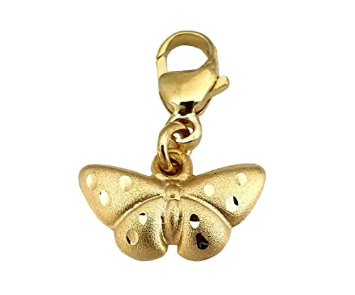 Nicht Zutreffend Anhänger Charm Schmetterling Gold 333 Einhänger Gelbgold Unisex