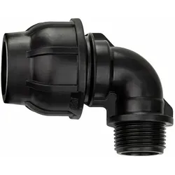 Gebo - Kunststoff Verschraubung Winkel 50mm X 1 1/2 Zoll Ag Rohrwinkel Pe Rohr